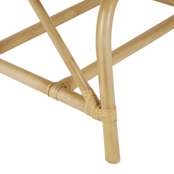 Bay Isle Home™ Cole And Grey Rattan Woven Squared Living Room Accent